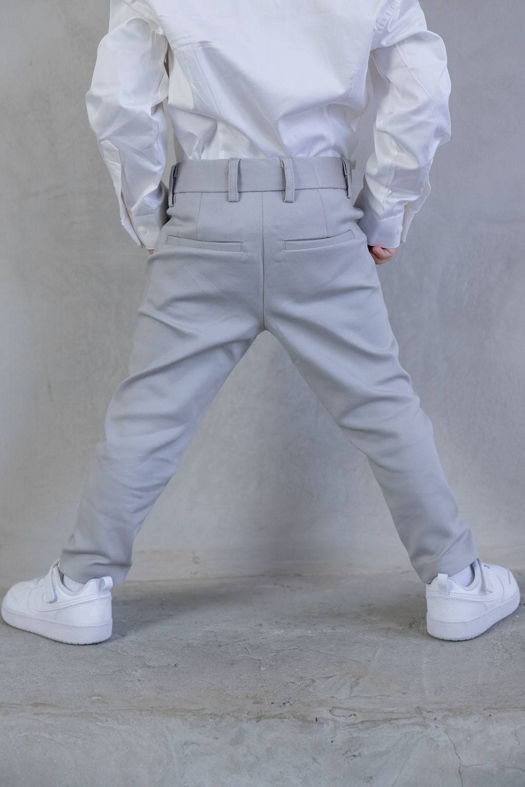 מכנס מחויט אפור - Hipster