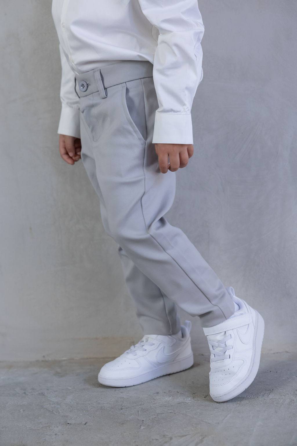 מכנס מחויט אפור - Hipster