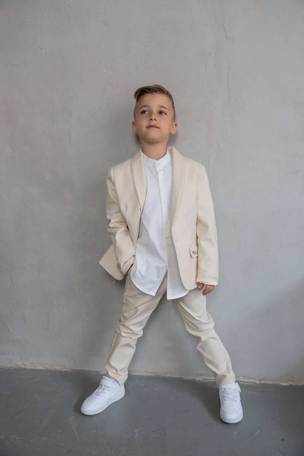 מכנס מחויט בז' - Hipster