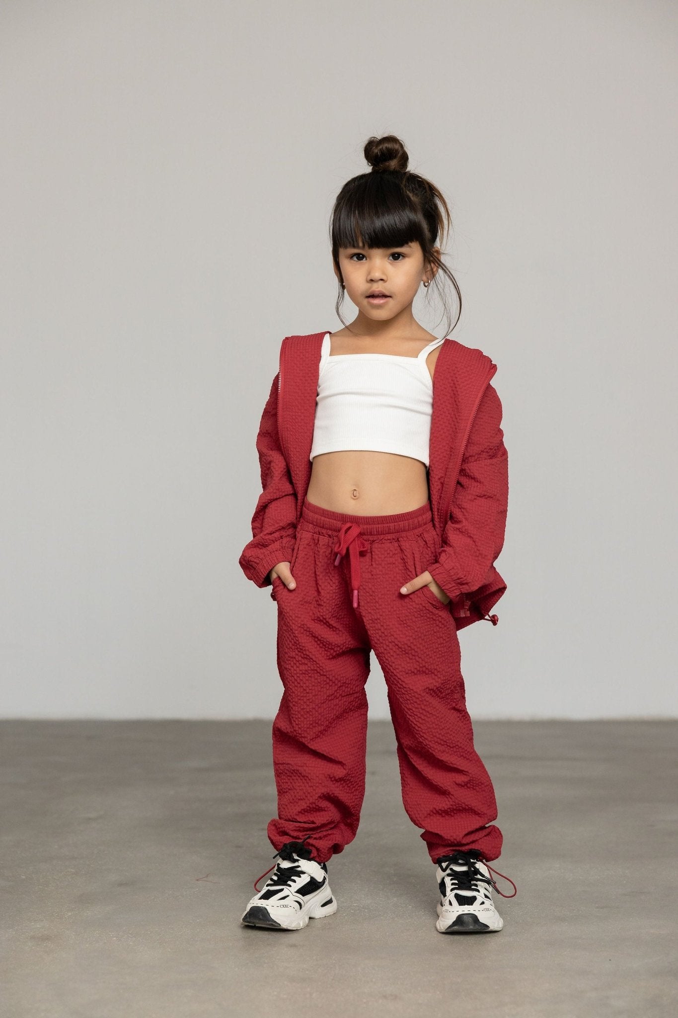 מכנס ניילון ג'יי בורדו - Hipster