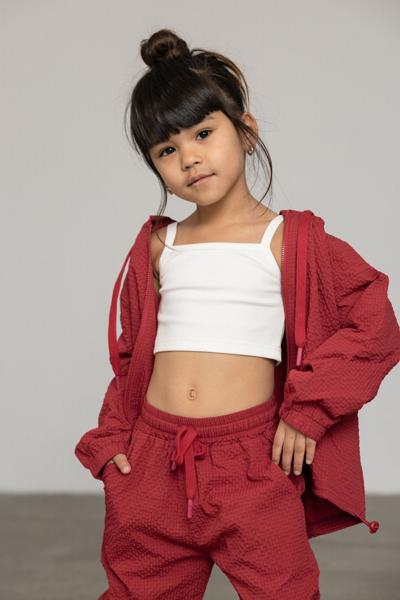 מכנס ניילון ג'יי בורדו - Hipster