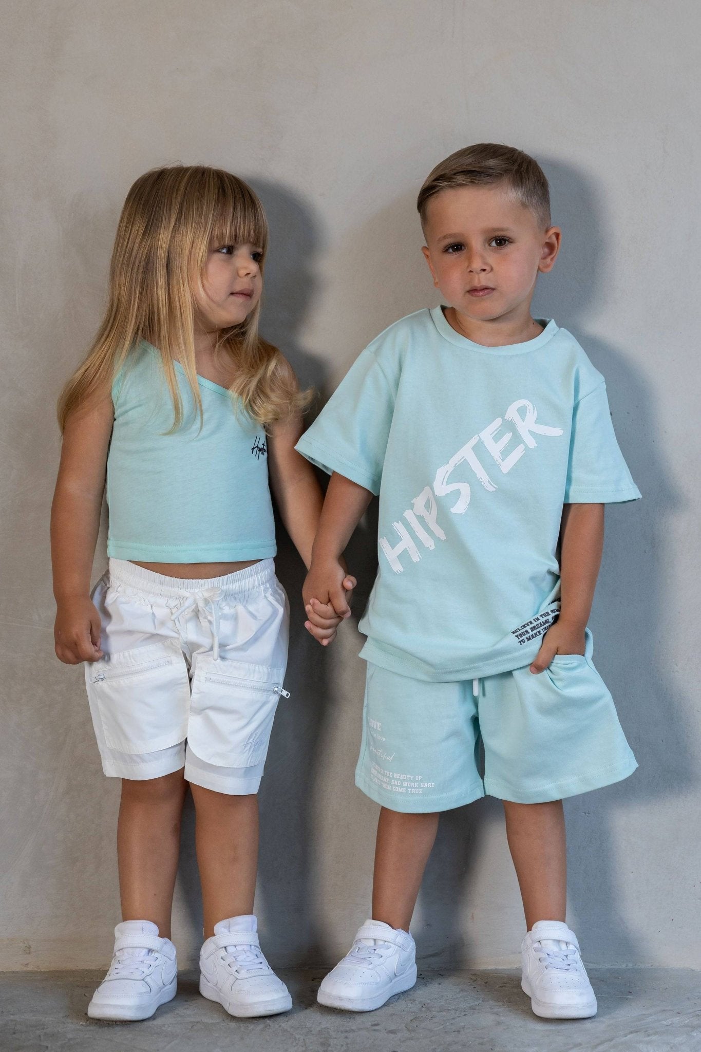 מכנס ניילון קצר לבן - Hipster