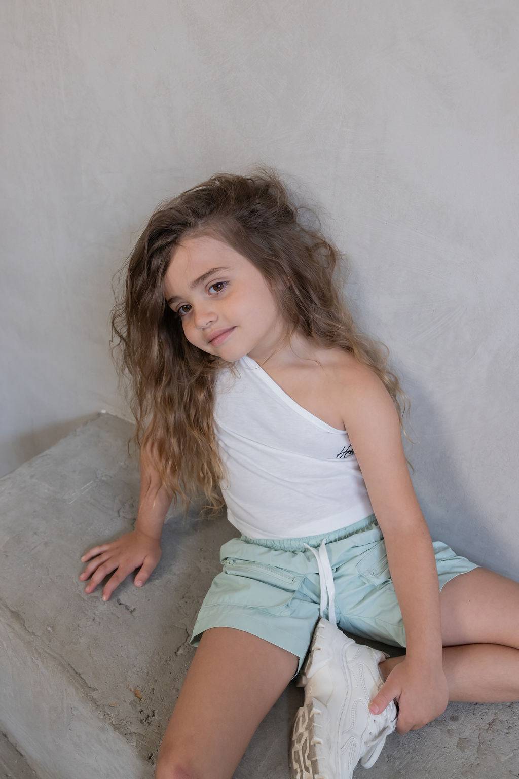 מכנס ניילון קצר מנטה - Hipster