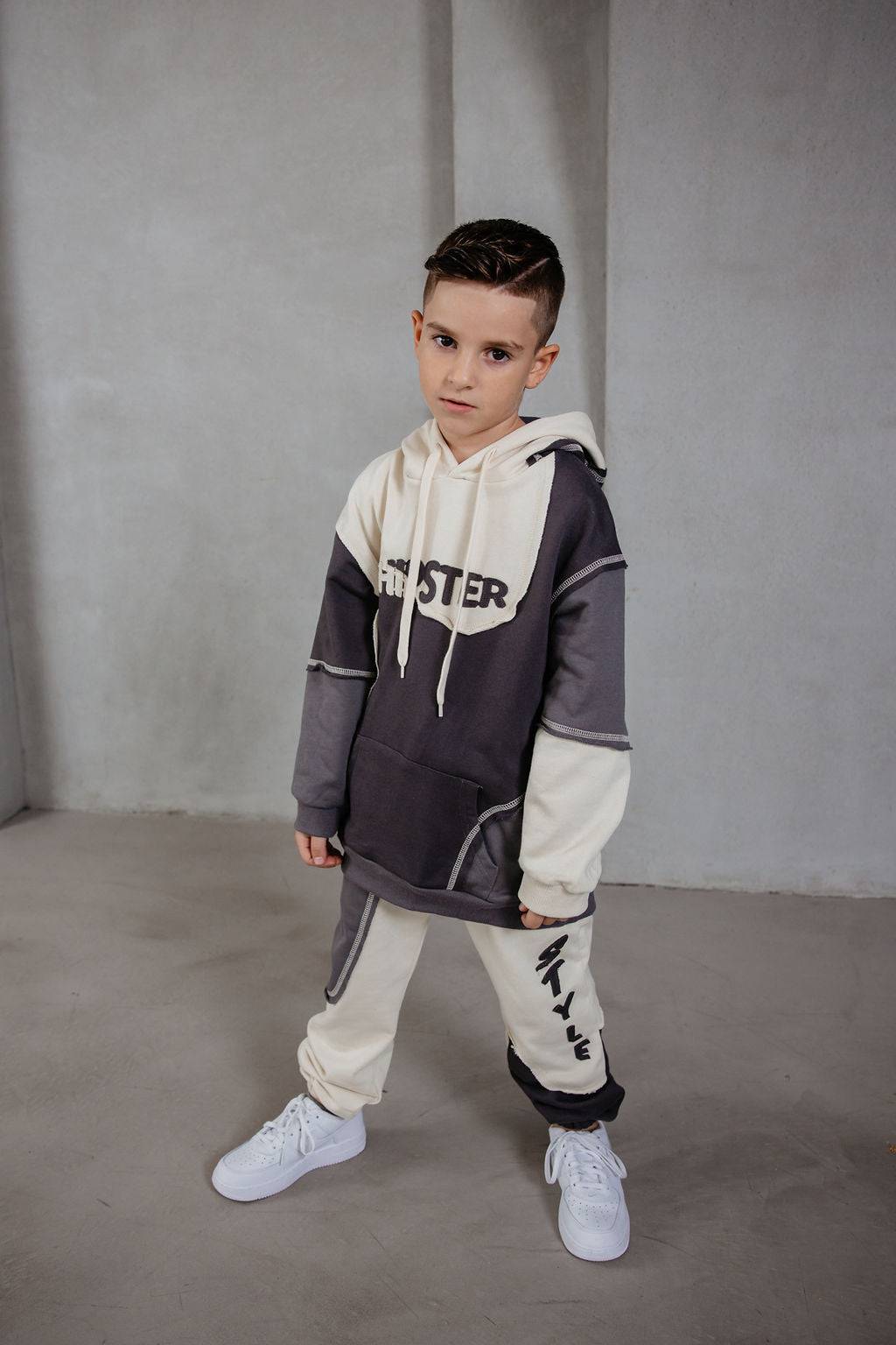 מכנס ניק משולב אפור - Hipster