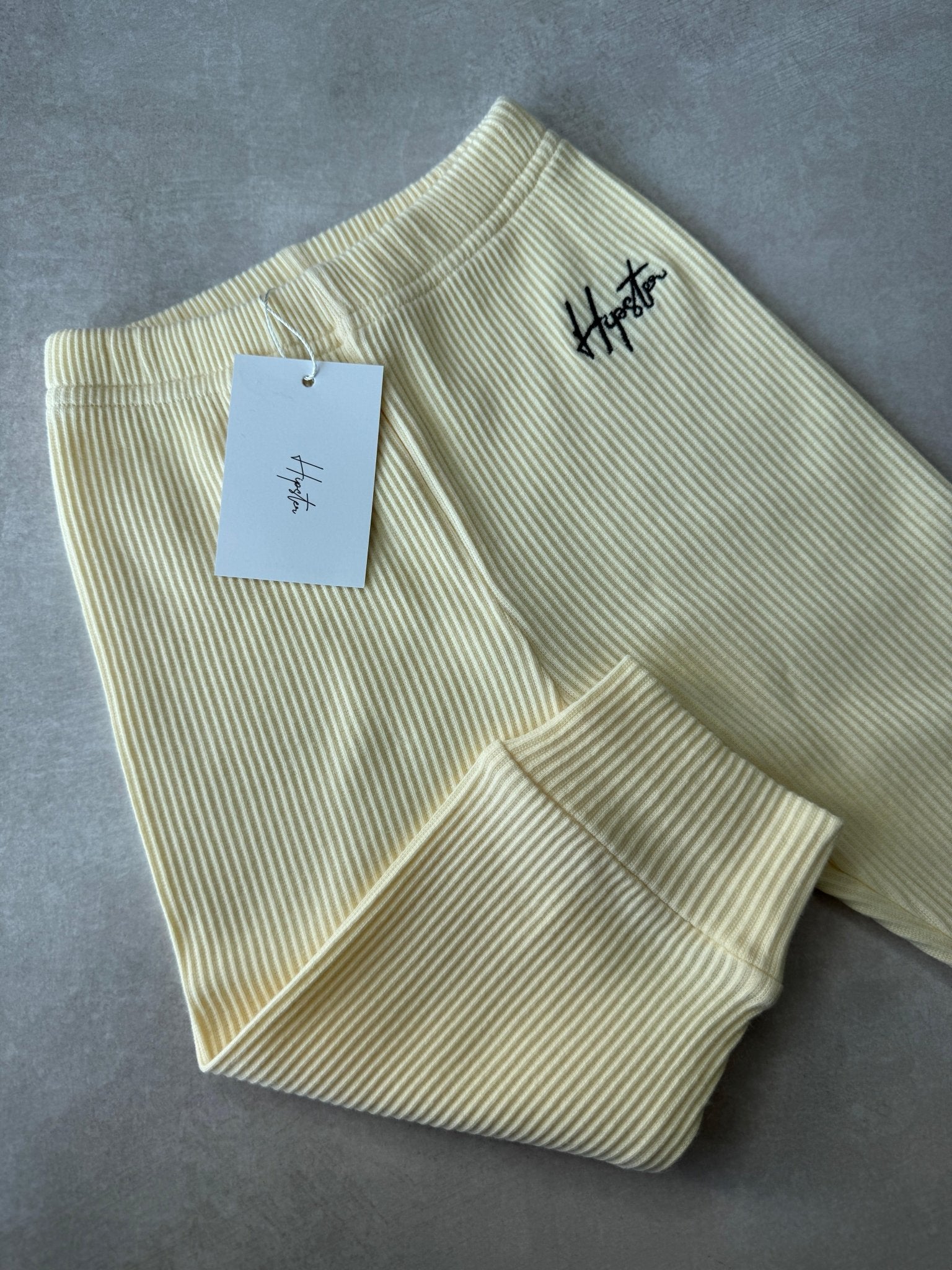 מכנס ריב צהוב בננה - Hipster