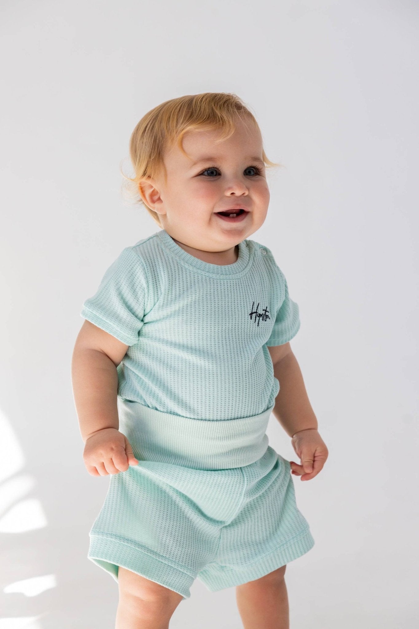 מכנס וופל תכלת - Hipster