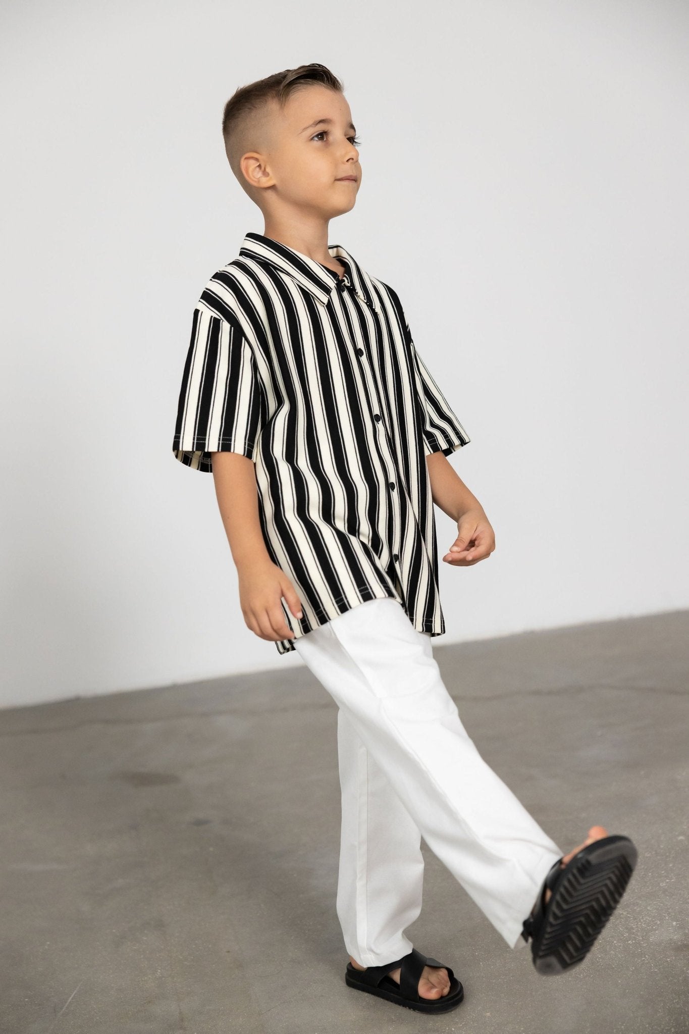 מכופתרת פסים פביאן - Hipster