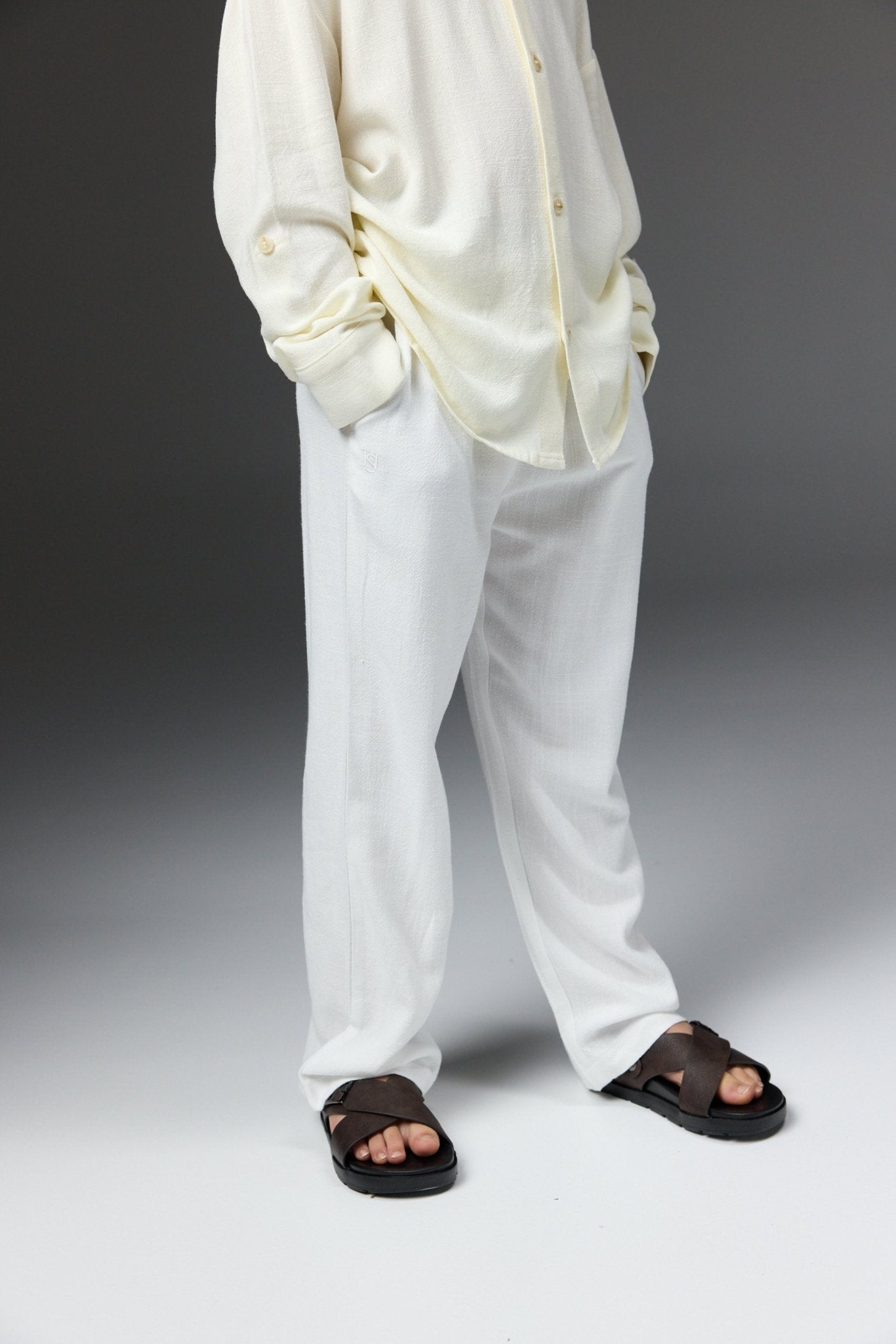 מכנס יאן לבן - Hipster