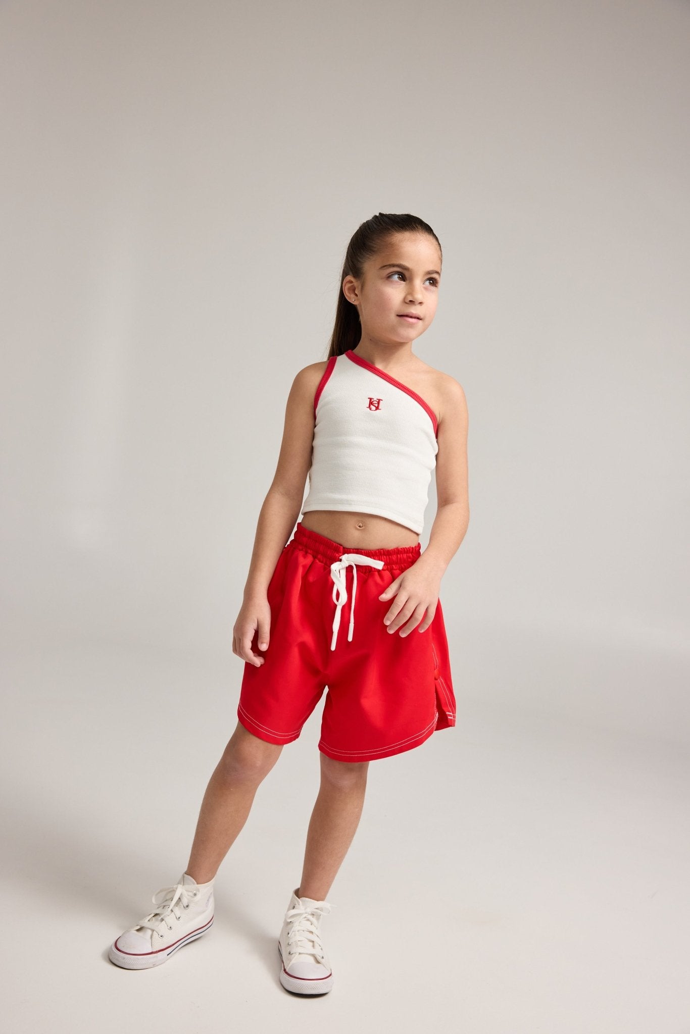 גופיית כתף לוגו אדום - Hipster