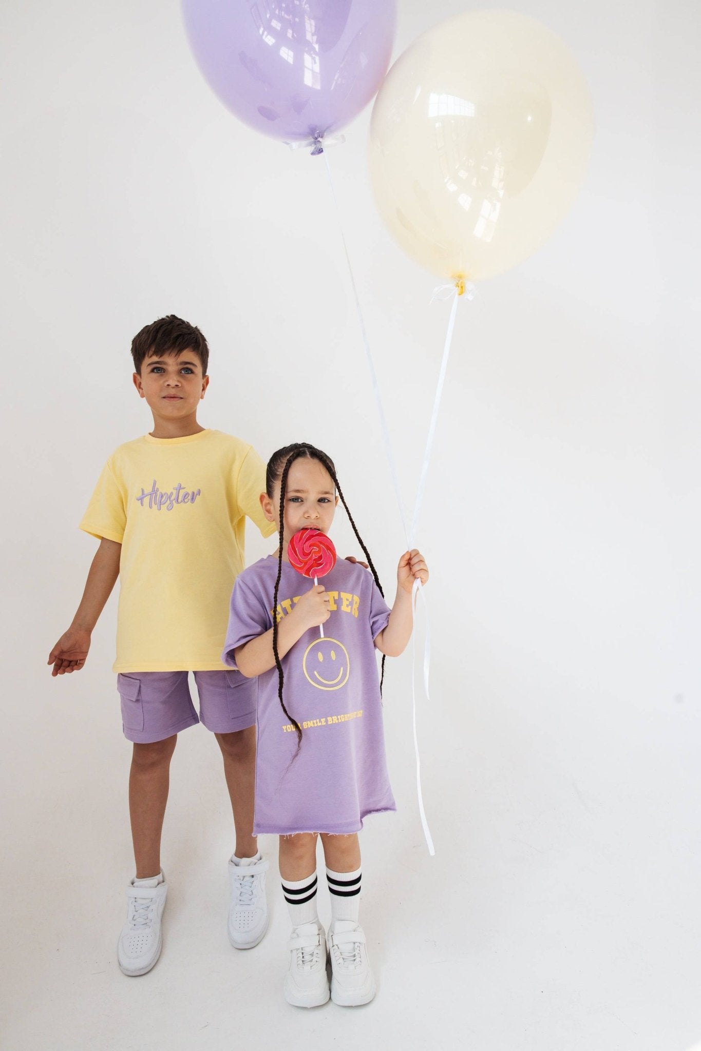 סגולה Smile שמלת - Hipster