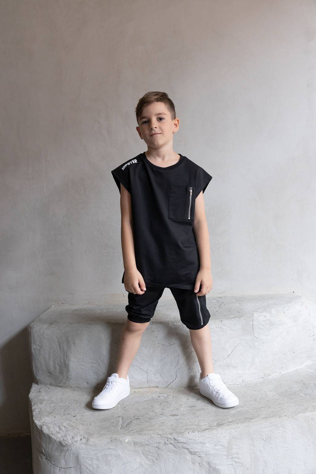 שחור JAKE חליפת - Hipster