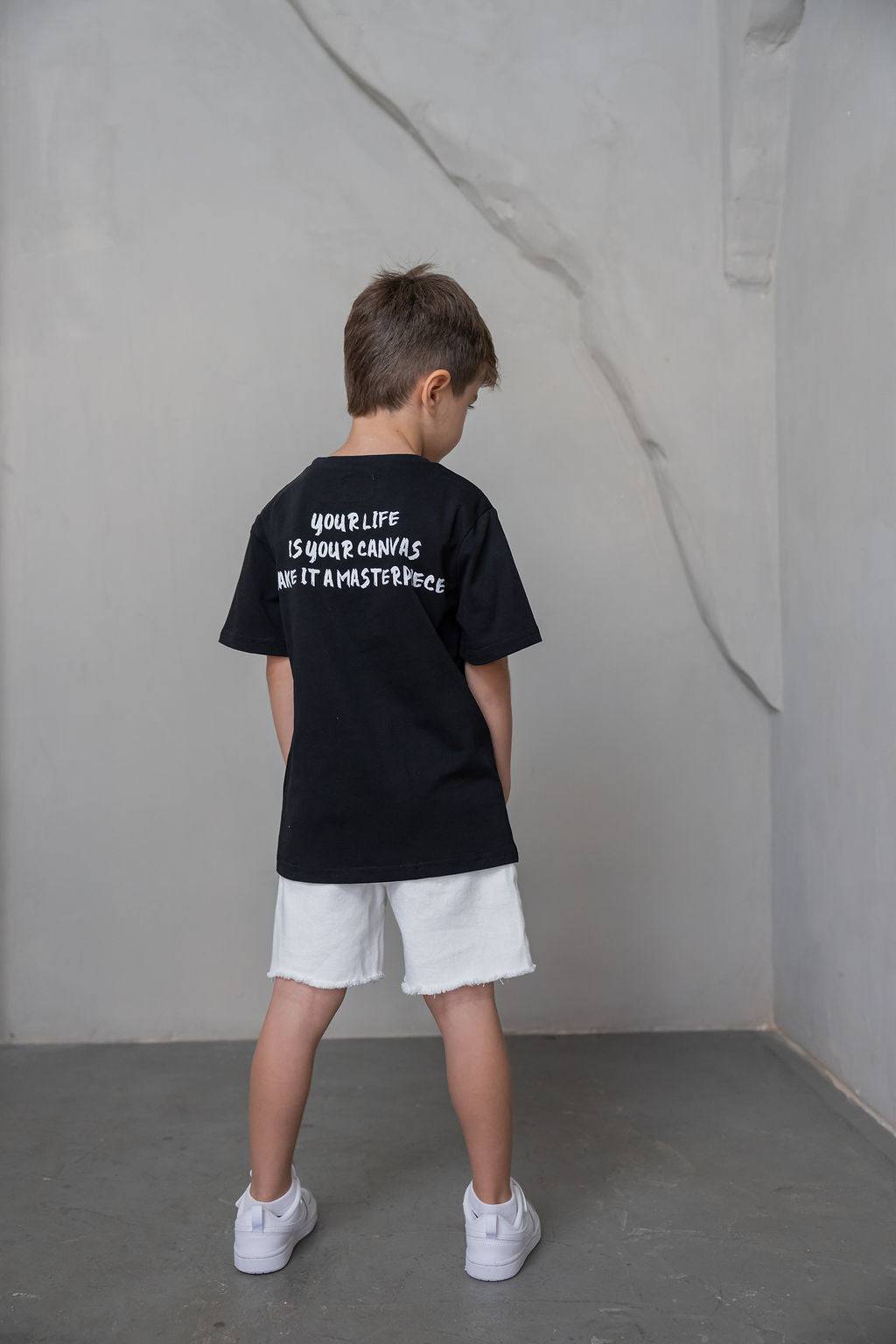 שחורה CANVAS טישירט - Hipster