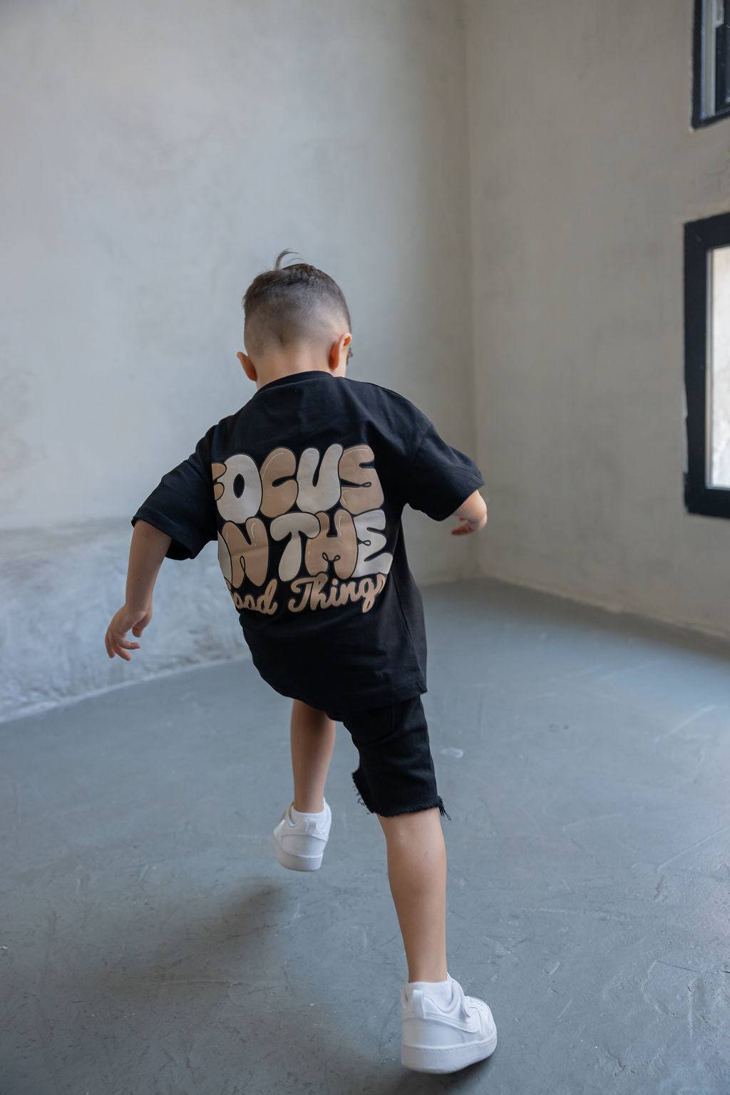 שחורה Focus טישירט - Hipster