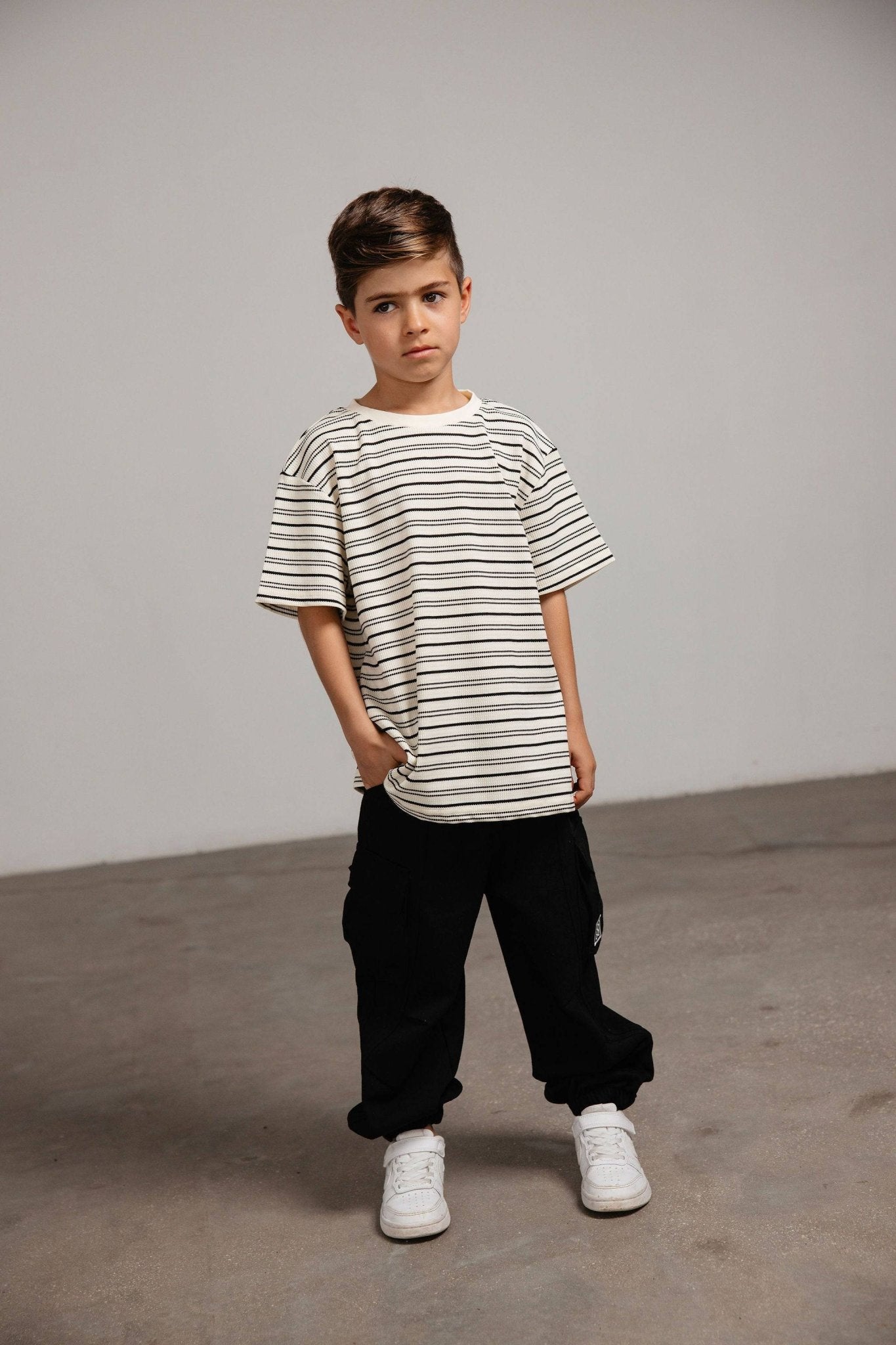 חולצת אוברסייז פסים - Hipster