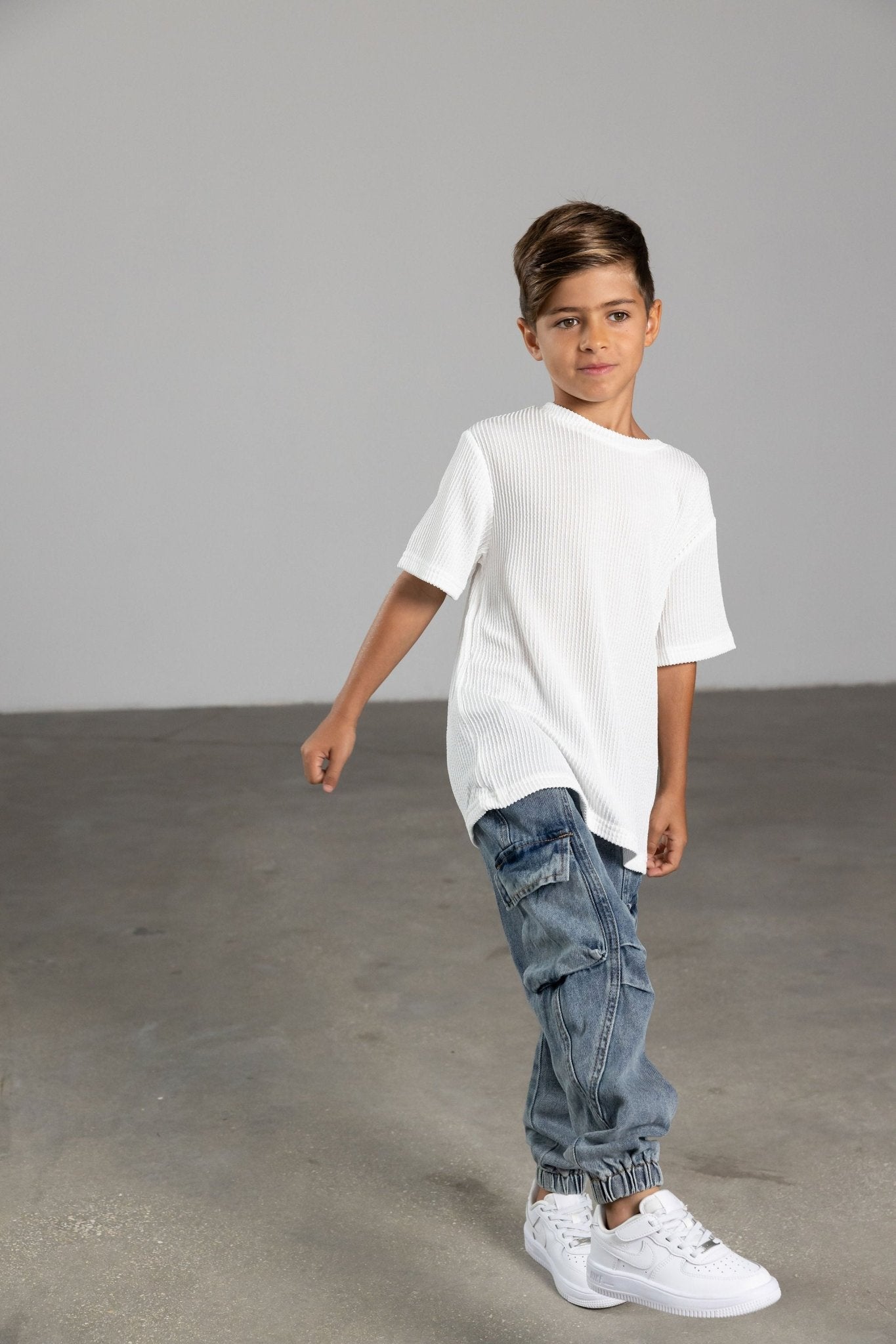 חולצת דניס לבנה - Hipster