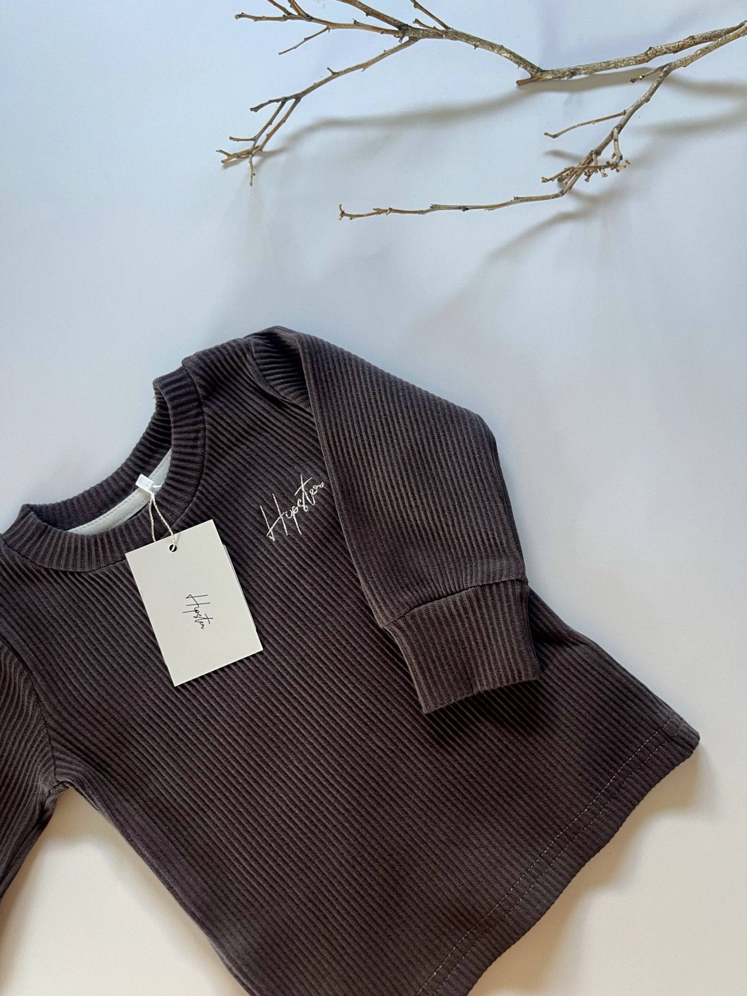 חולצת ריב אפורה - Hipster