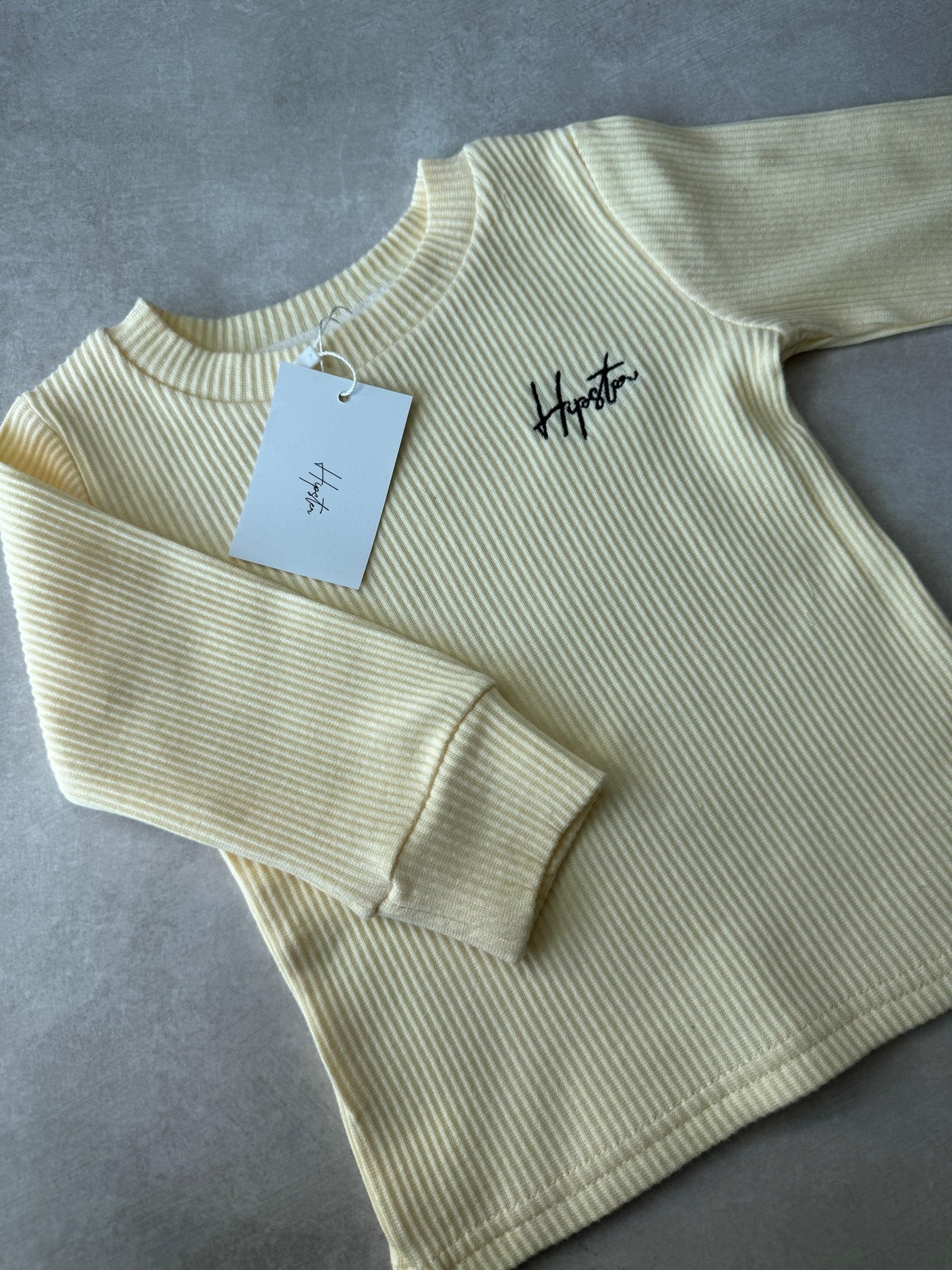 חולצת ריב צהוב בננה - Hipster