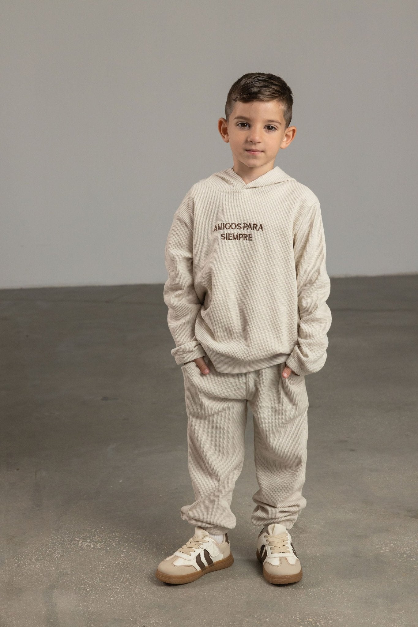 חולצת וופל AMIGOS בז - Hipster