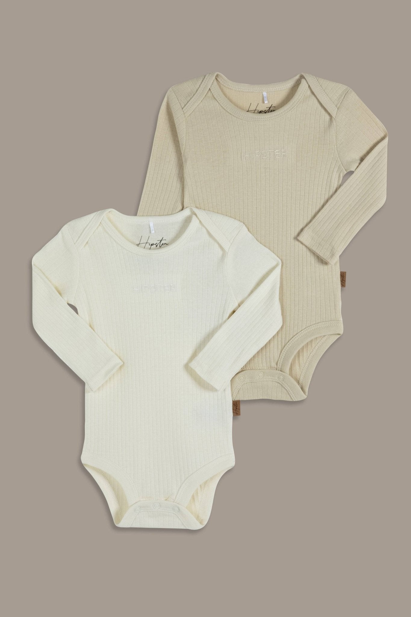 זוג בגדי גוף ריב ארוכים אבן - Hipster